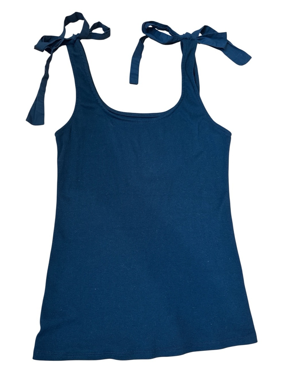 a new day Black Tie-Shoulder Tank Top